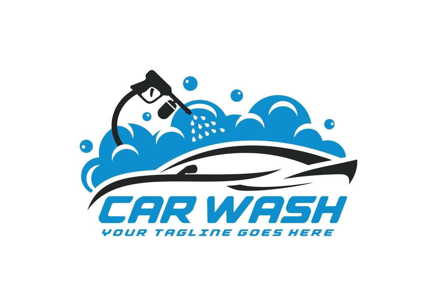 Car wash logo design vector illustration