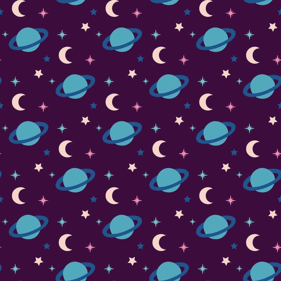 planets and stars vector
