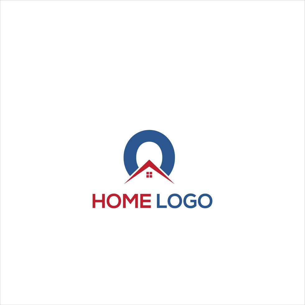 real estate company branding house elegant word mark logo design vector