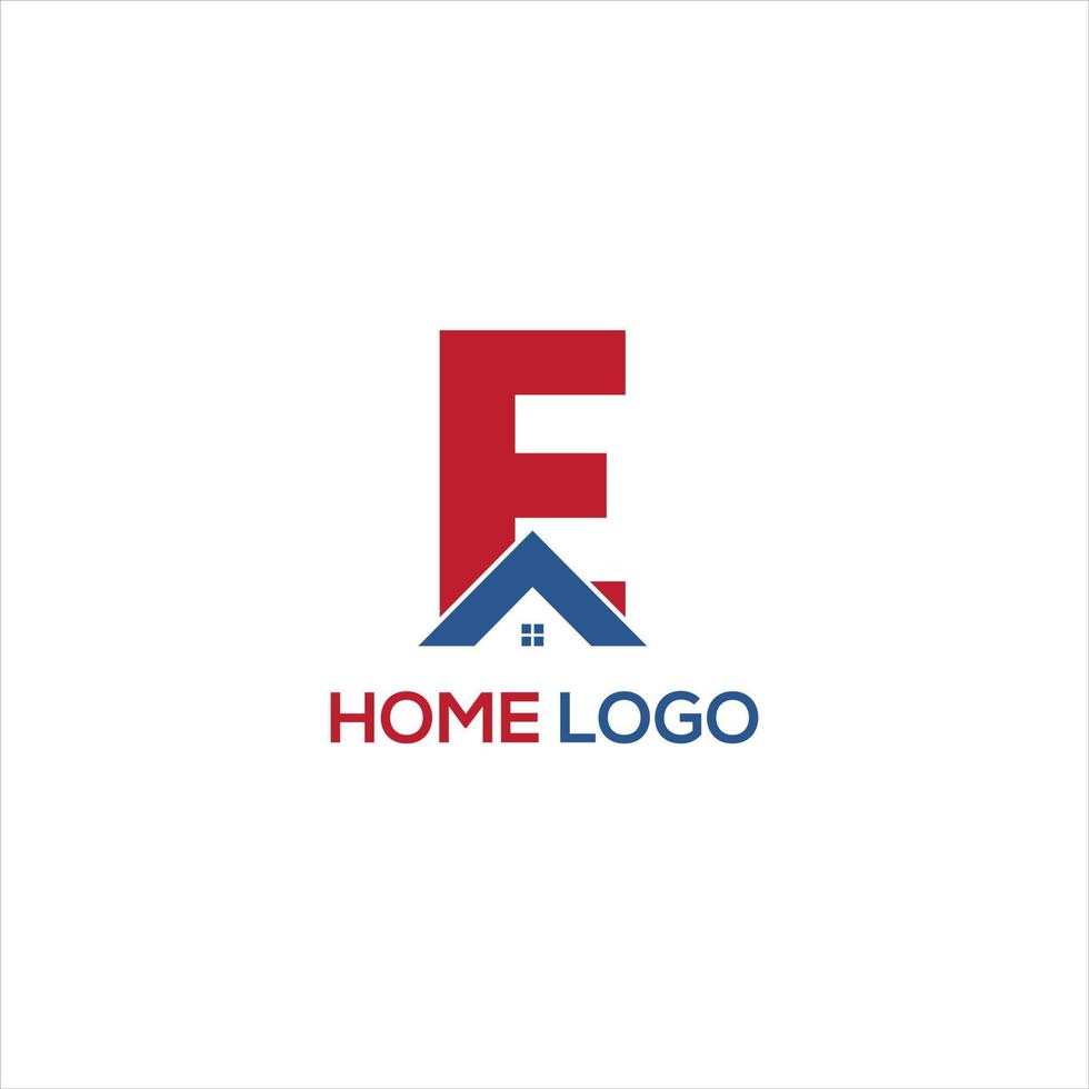 real estate company branding house elegant word mark logo design vector