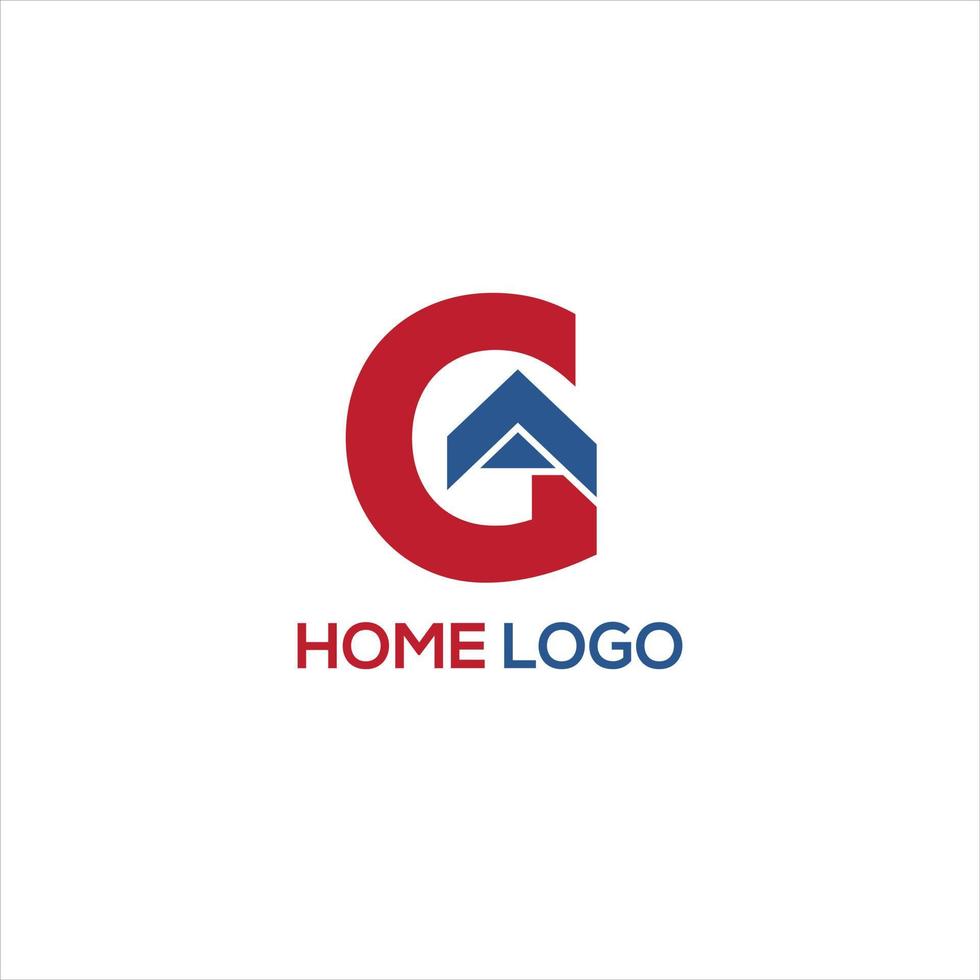 diseño de logotipo de marca de palabra elegante de casa de marca de empresa inmobiliaria vector