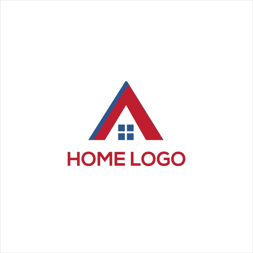 diseño de logotipo de marca de palabra elegante de casa de marca de empresa inmobiliaria vector