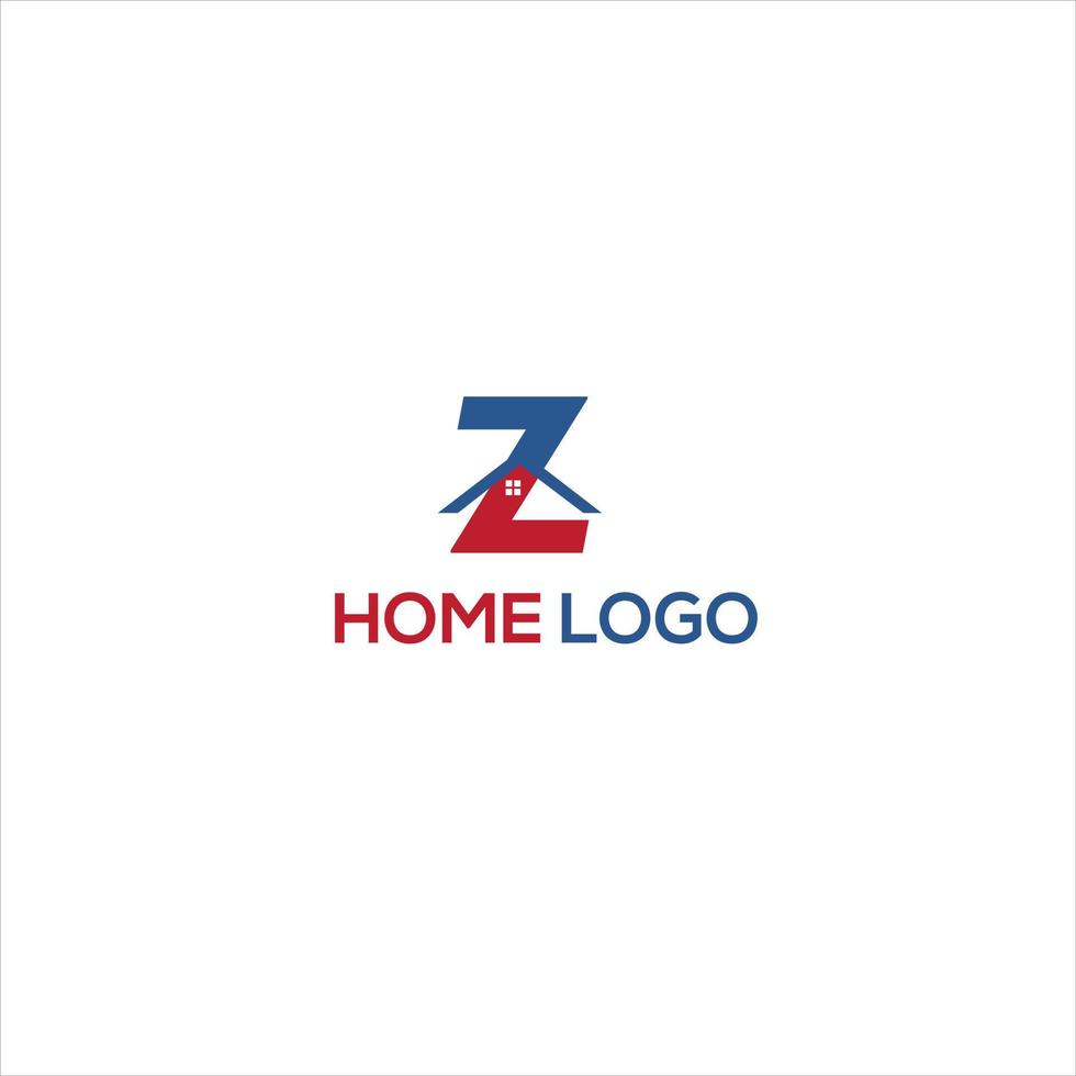 real estate company branding house elegant word mark logo design vector