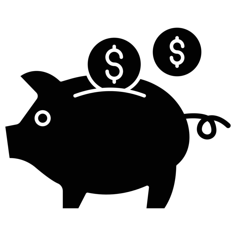 Piggy bank  which can easily modify or edit vector