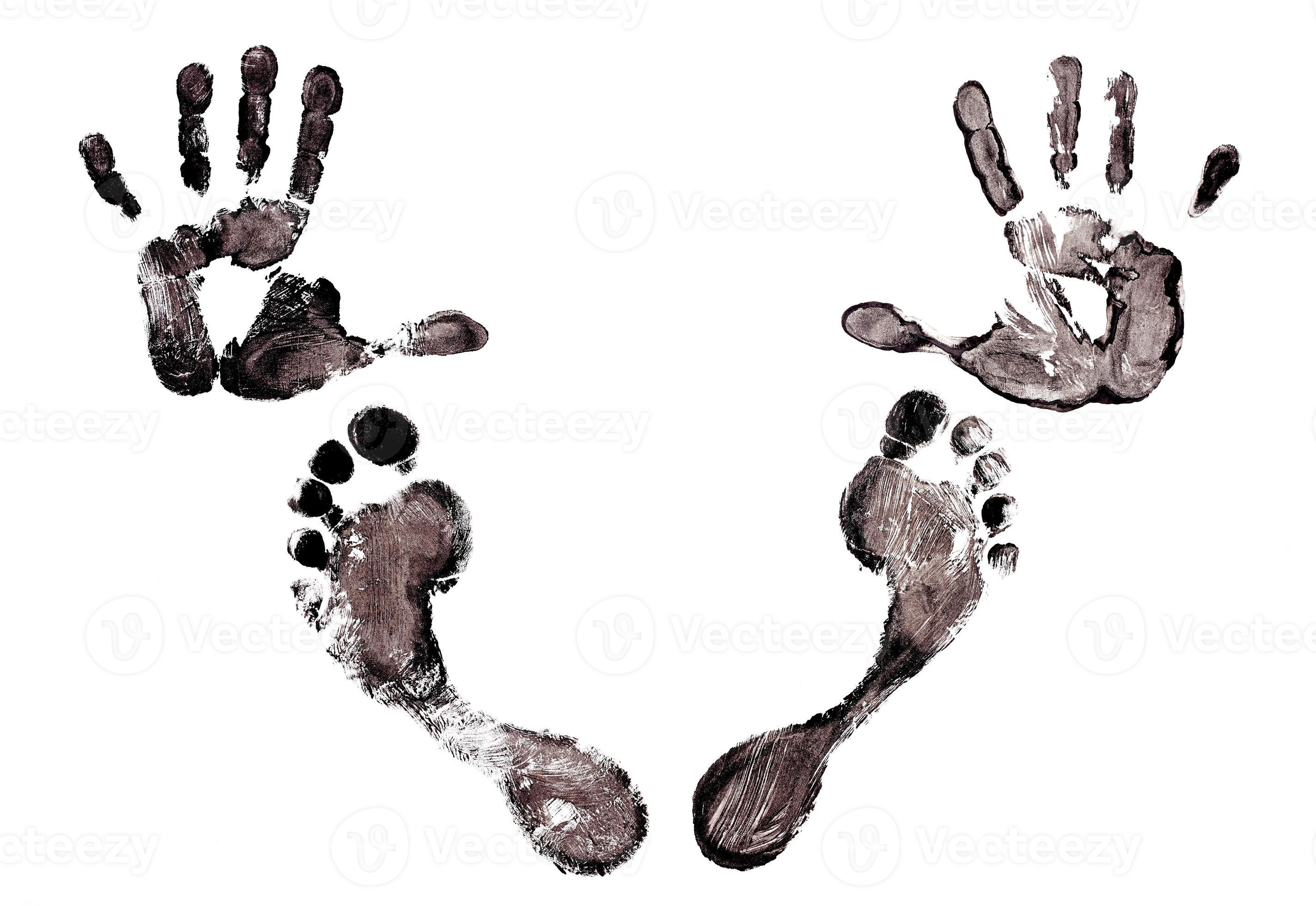 Imprint hands and foot 11864761 Stock Photo at Vecteezy