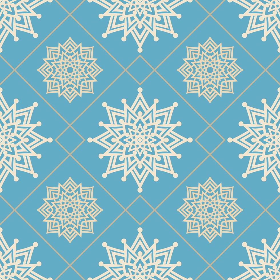 Hand drawing seamless background in eastern style vector