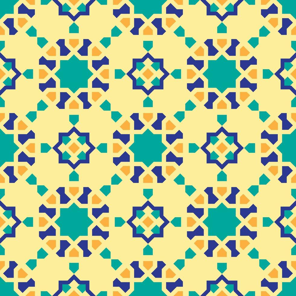 Abstract seamless patterns in Islamic style. vector