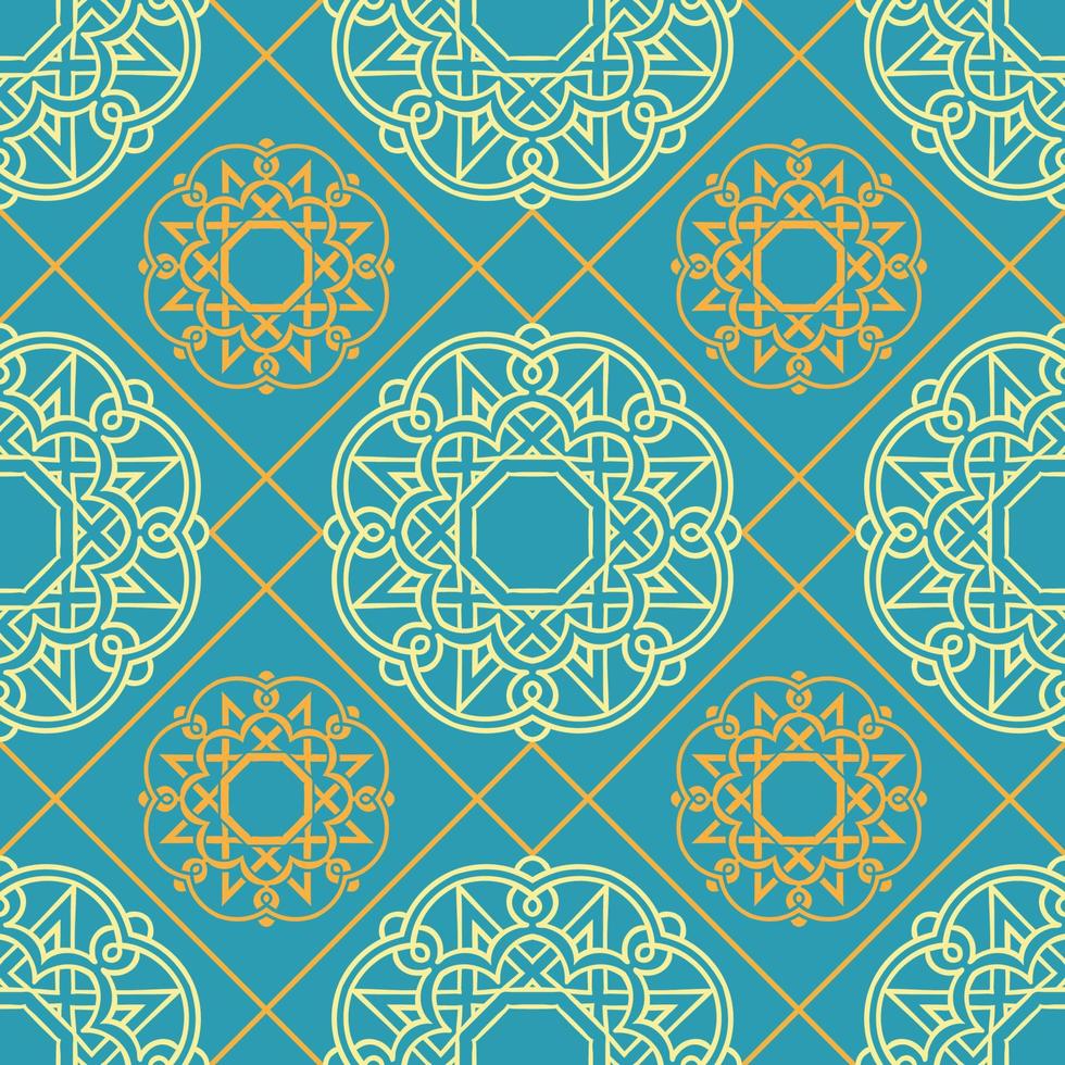 Abstract seamless patterns in Islamic style. vector