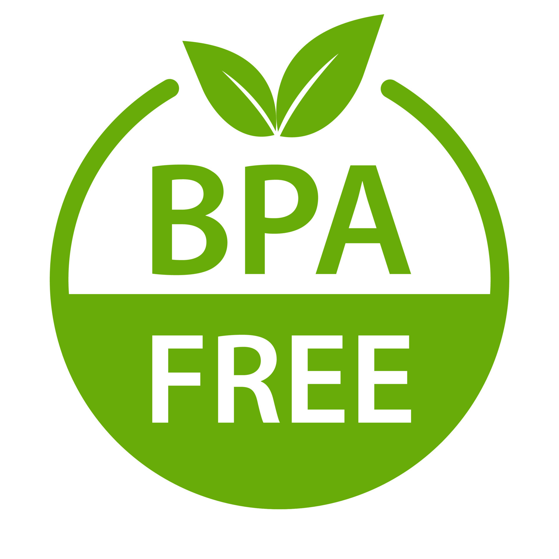 BPA FREE bisphenol A and phthalates free icon vector non toxic plastic