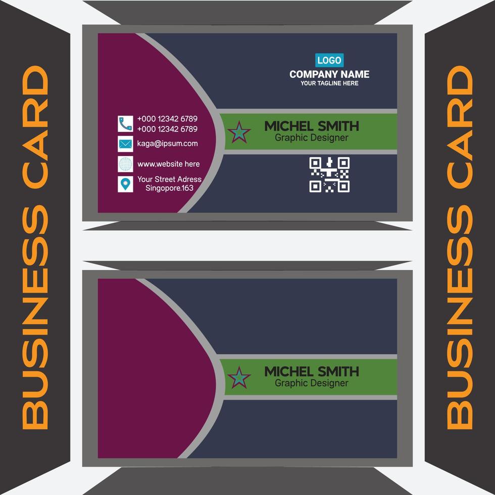 new business card design vector