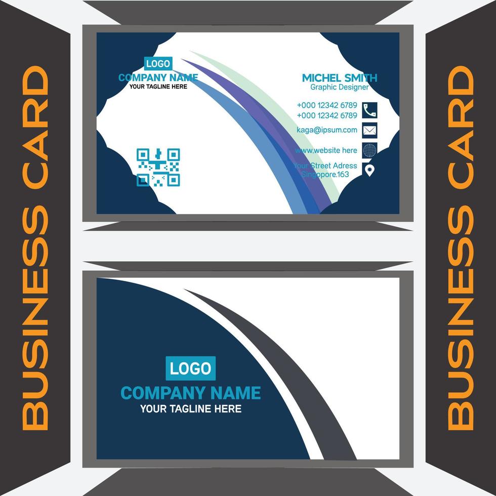 simple business card design vector