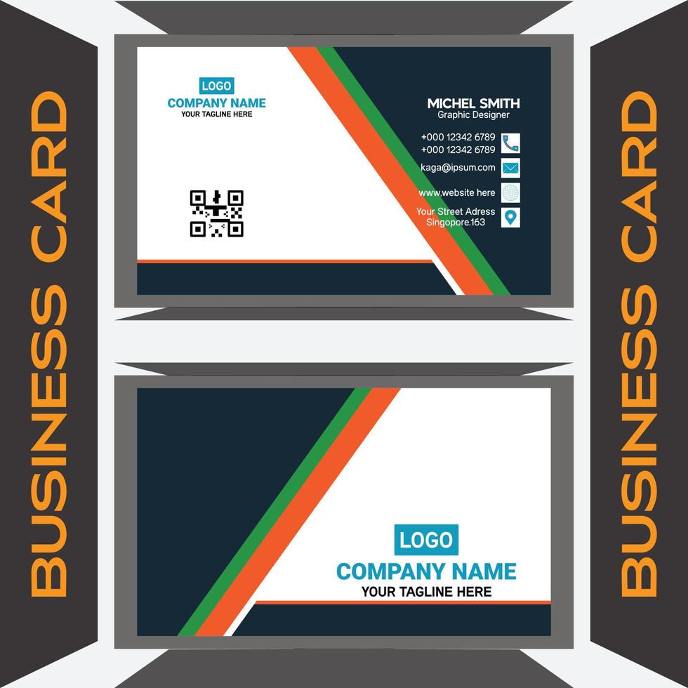 simple business card design vector