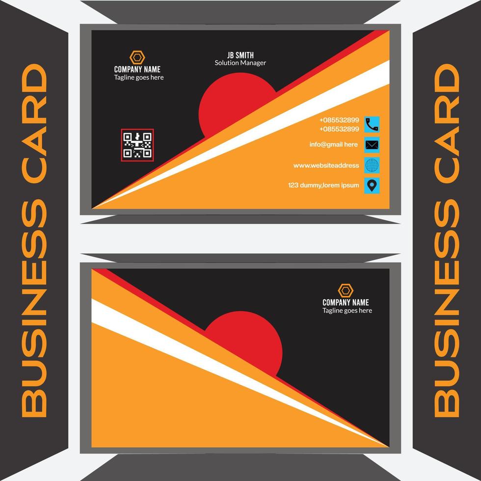 simple business card design vector