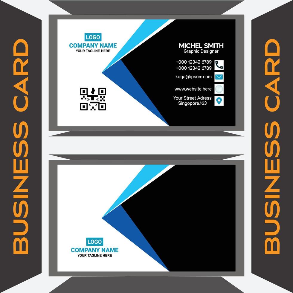 simple business card design vector