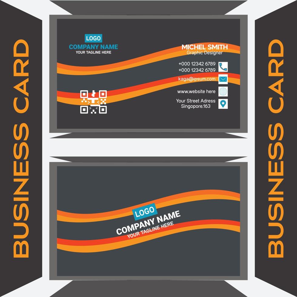 new business card design vector