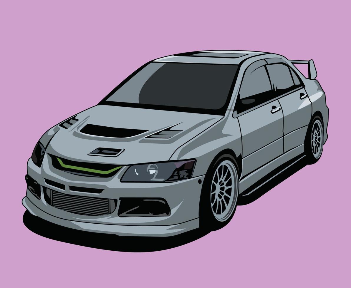 modified speed car illustration vector design