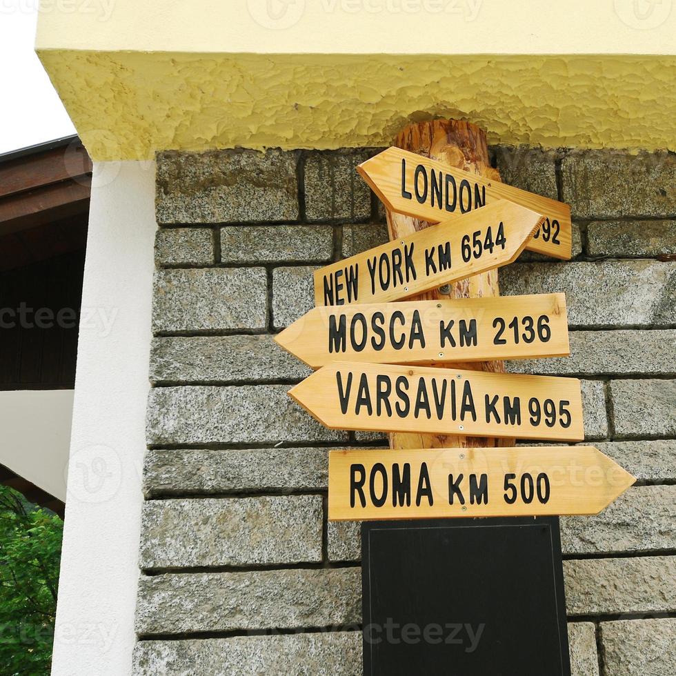 distance indications in Italy photo