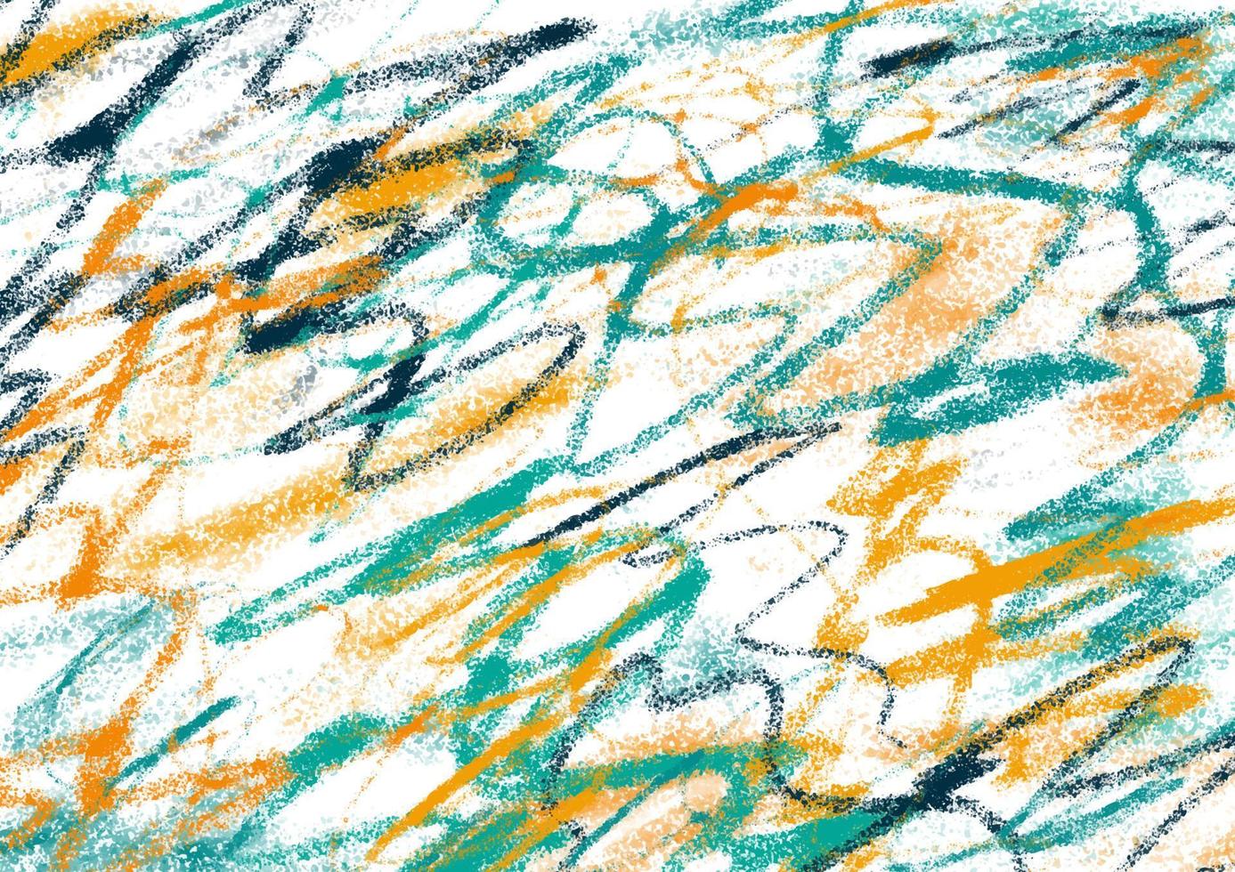 crayón colorido abstracto sobre fondo blanco vector