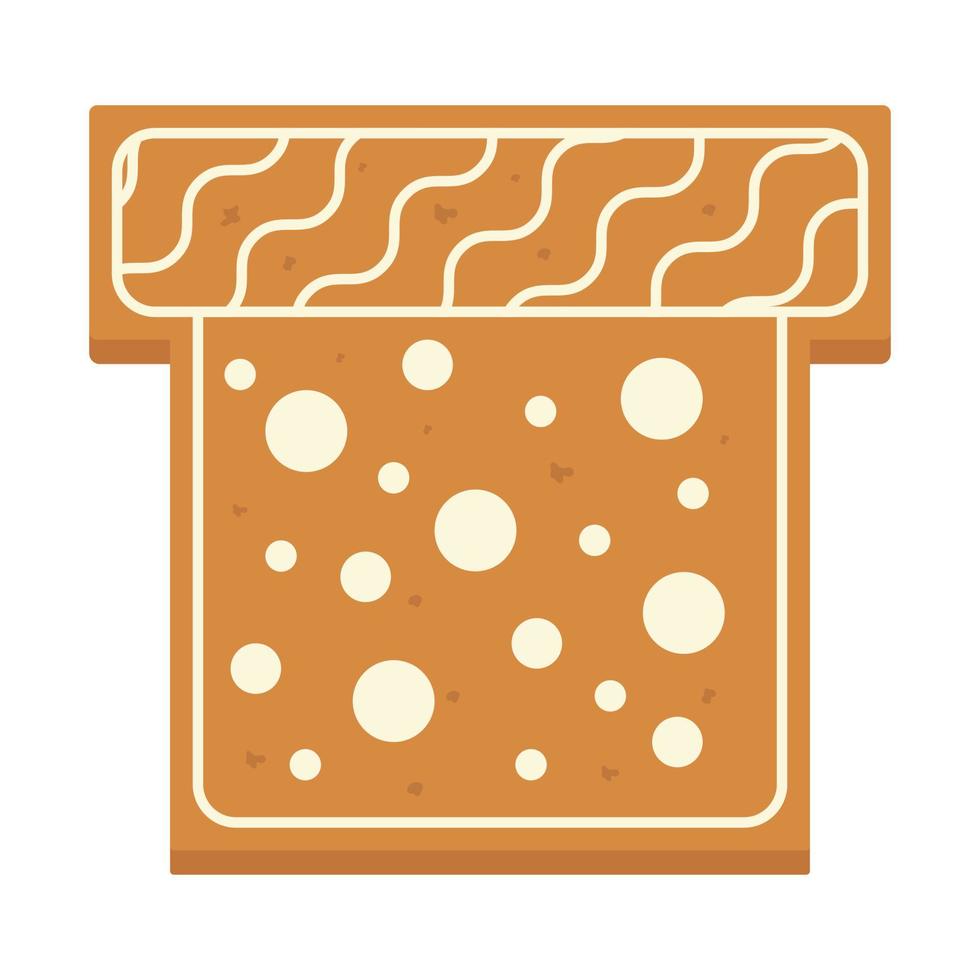 pan de jengibre de navidad para navidad. ilustración vectorial.18 vector