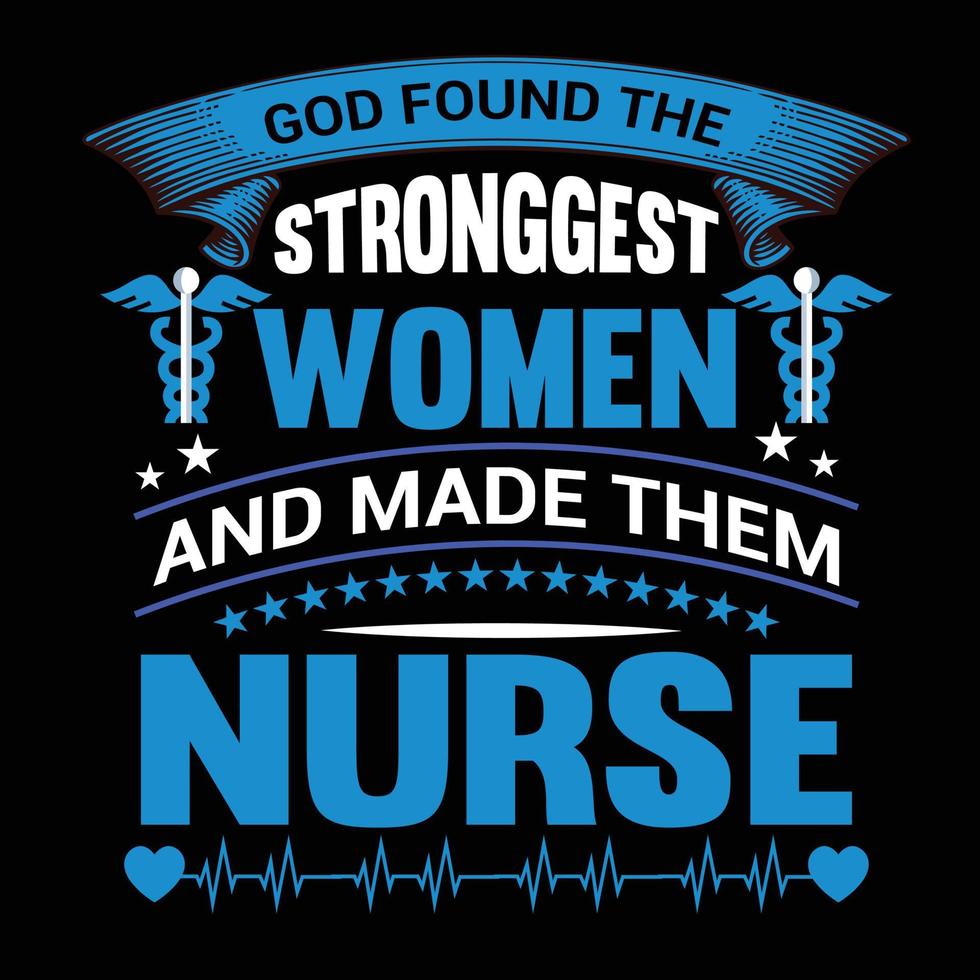 Nurse T-Shirt Design vector