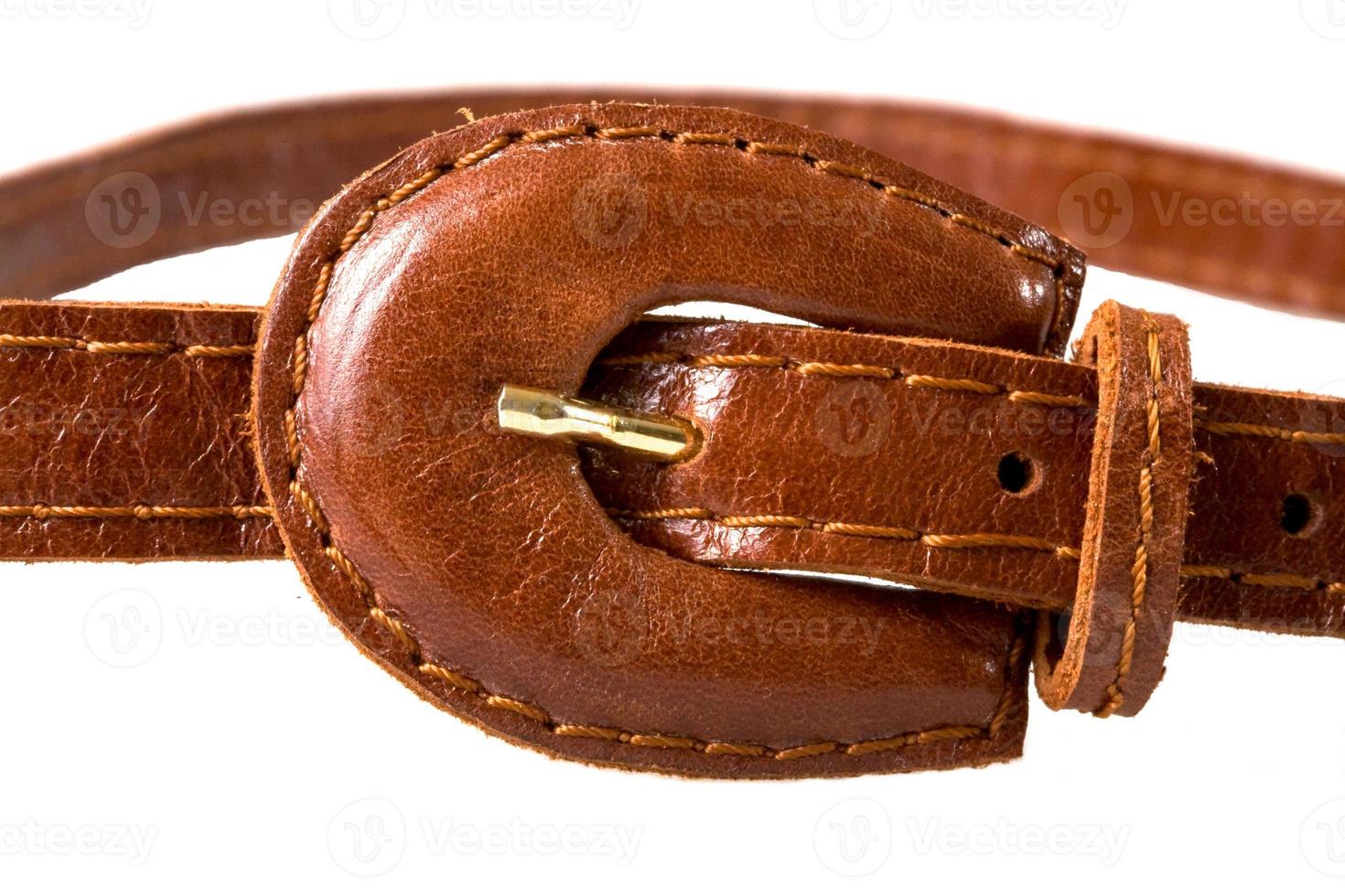 leather buckle isolated photo