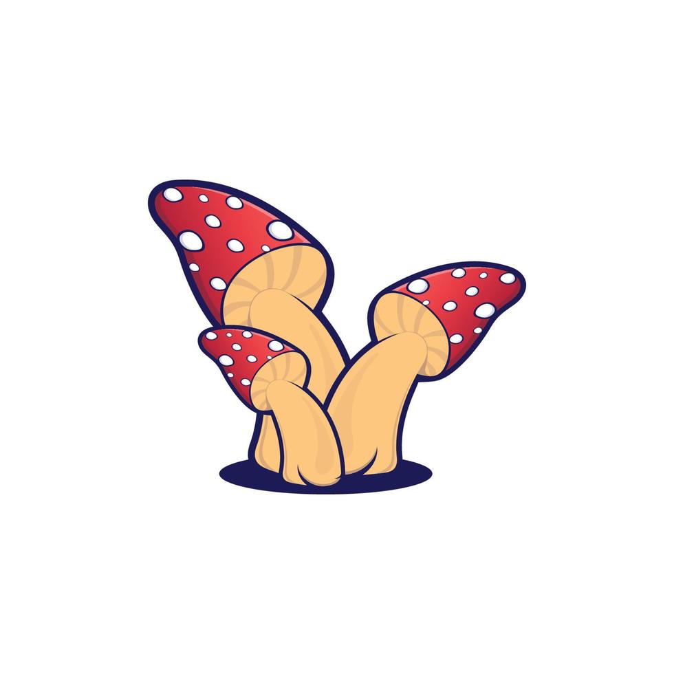 mushroom logo icon vector food