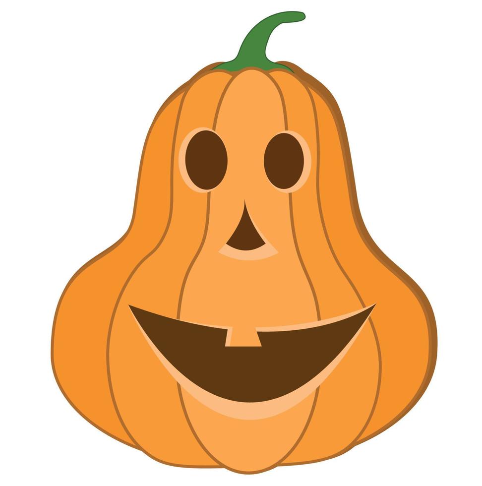 Halloween pumpkin vector icon. Emotion Variation. Simple flat style design elements. Silhouette spooky horror images of pumpkins. Scary Jack-o-lantern facial expressions Illustration.