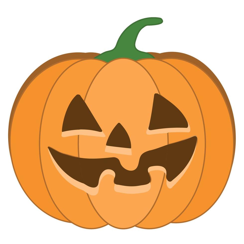 icono de vector de calabaza de Halloween. variación de la emoción. elementos de diseño de estilo plano simple. silueta espeluznantes imágenes de terror de calabazas. ilustración de expresiones faciales de miedo jack-o-lantern.