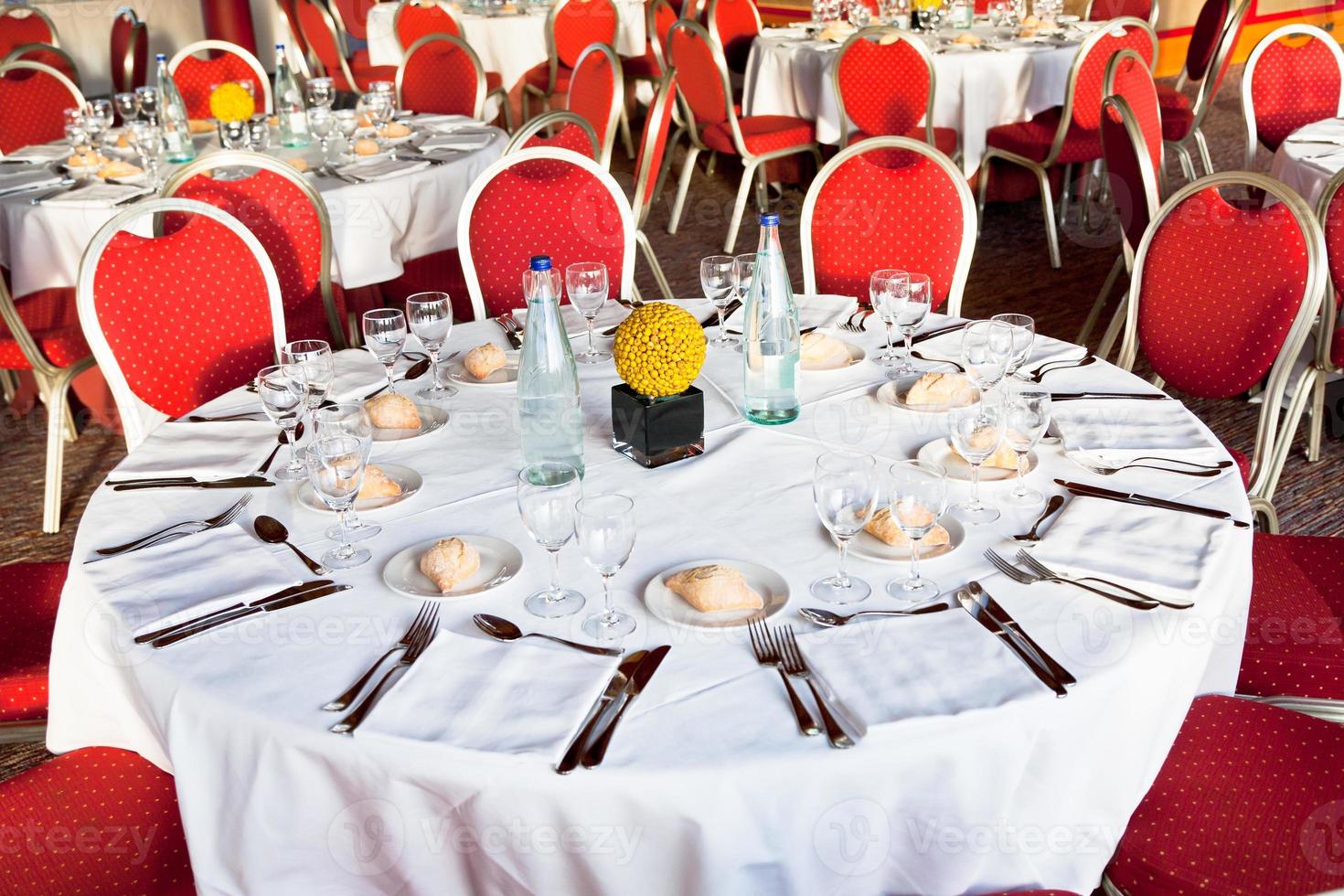 official dinner in restaurant photo