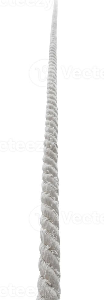 bottom view of cotton rope isolated photo