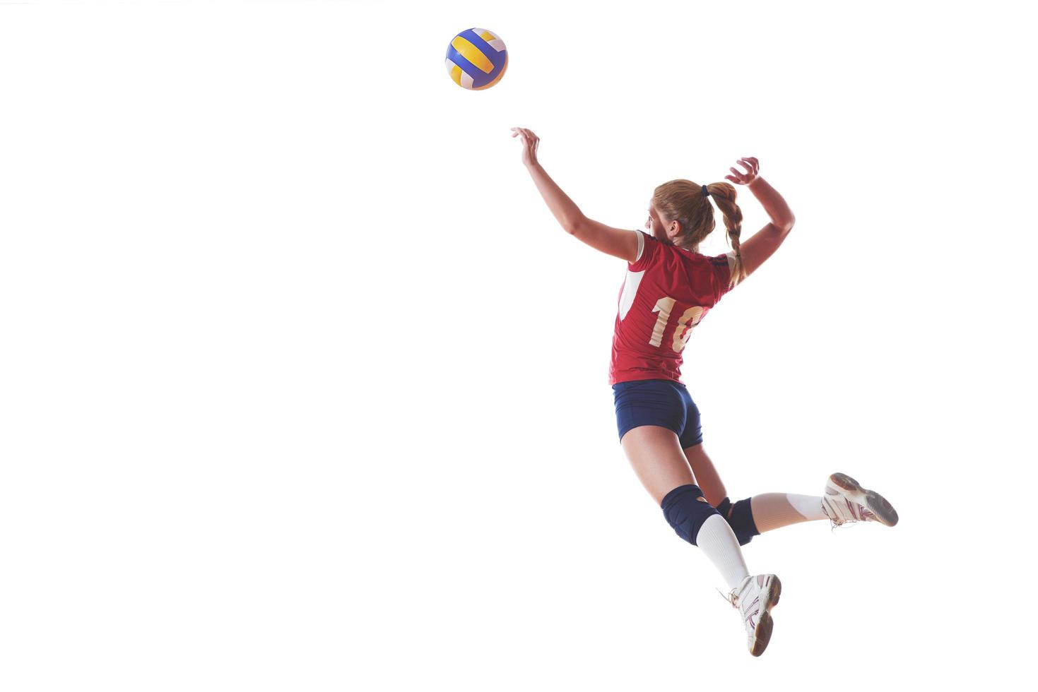 retrato de jugador de voleibol foto