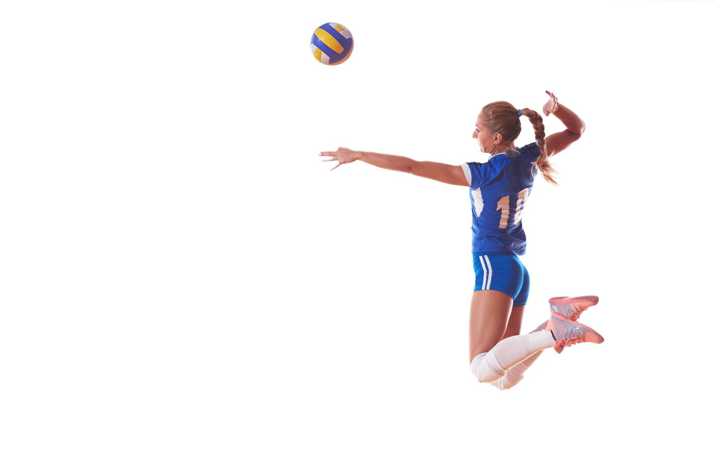 Volleyball player portrait photo