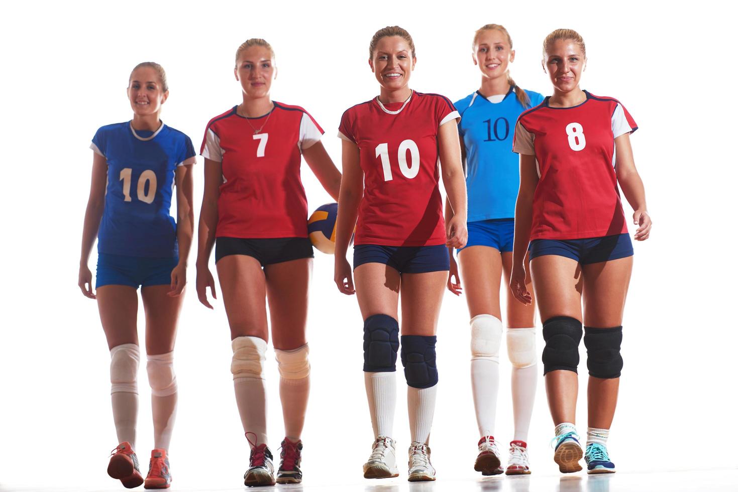 grupo de mujeres de voleibol foto