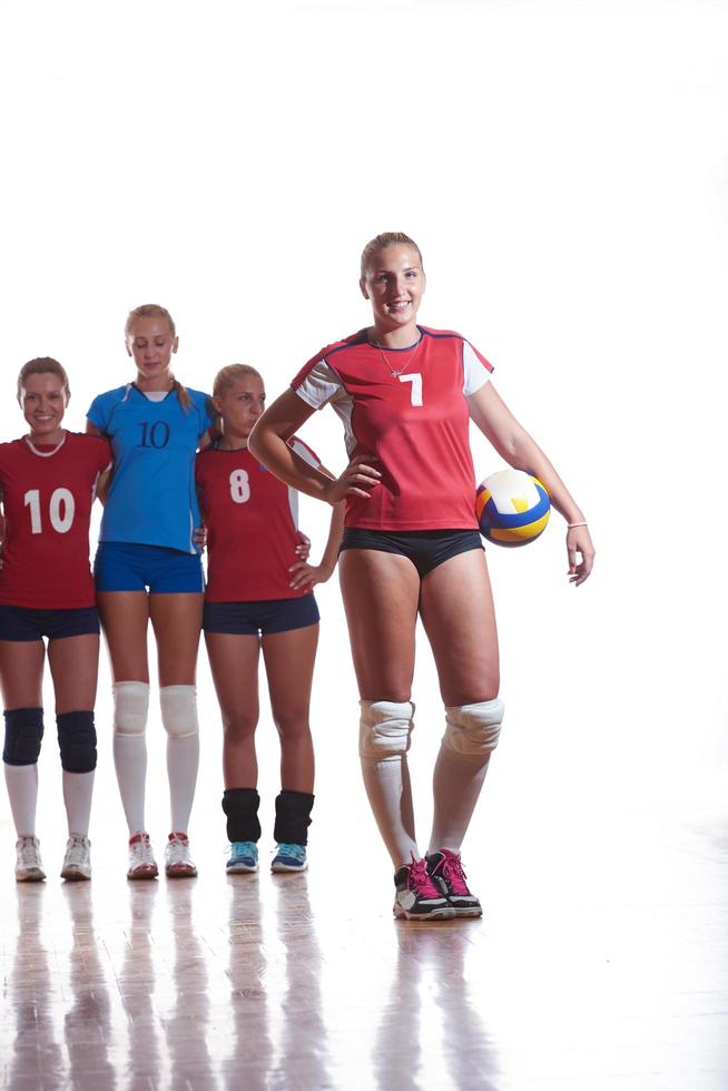 grupo de mujeres de voleibol foto