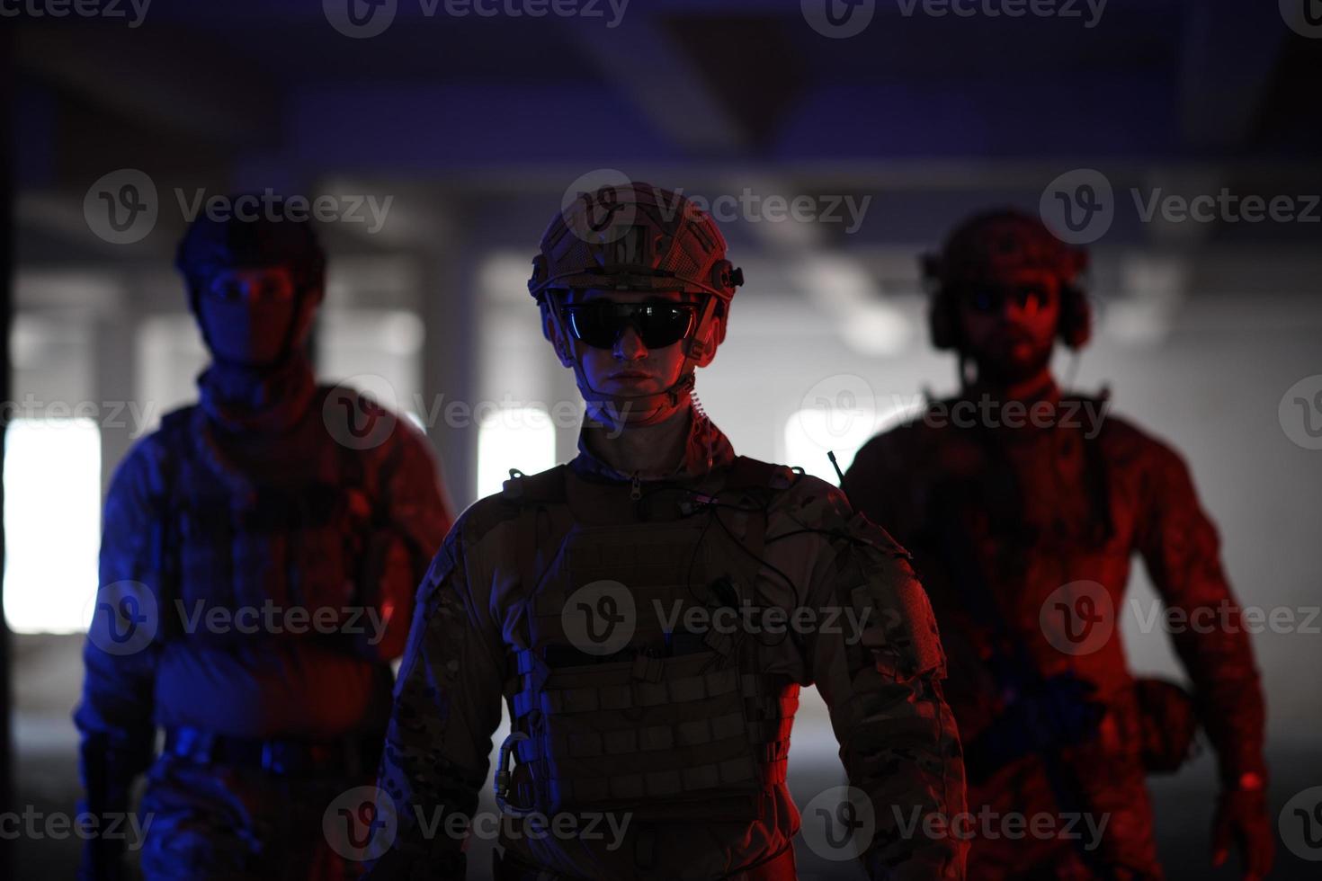 Military soldiers in field photo