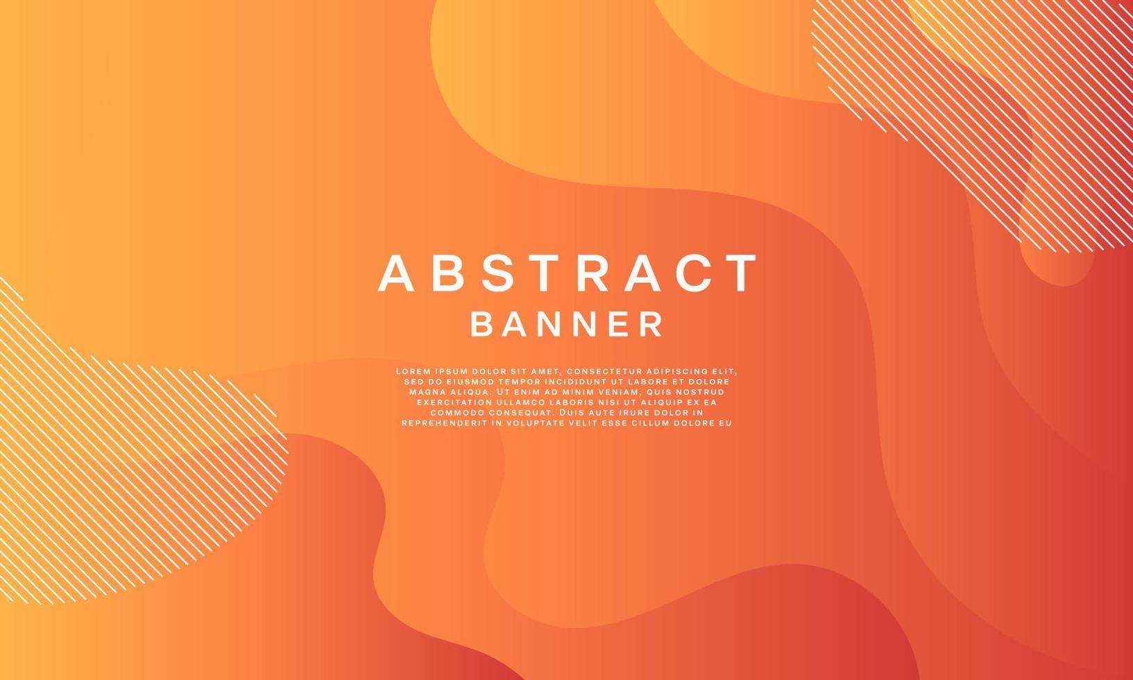 abstract fluid banner template Colorful template banner with gradient colors. Design with liquid form. vector