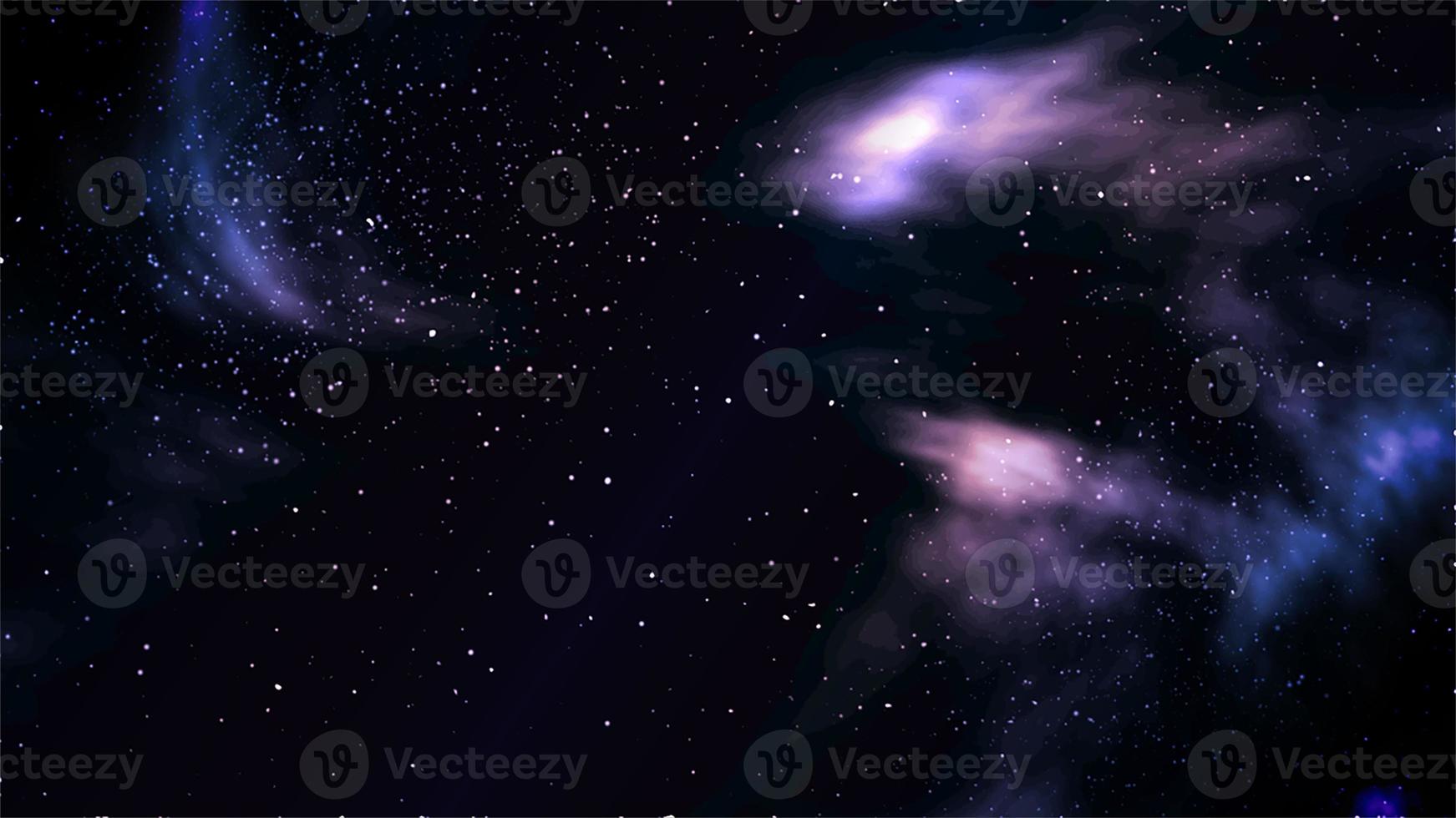 fondo espacial con estrellas y nebulosas foto