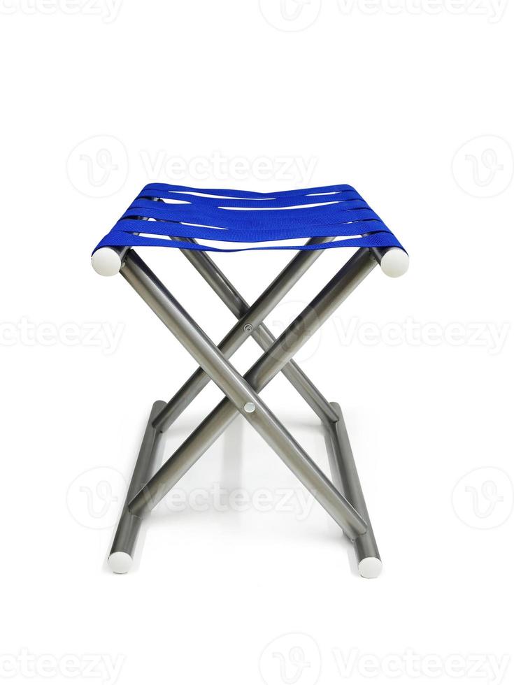 Folding chair isolated on white background photo