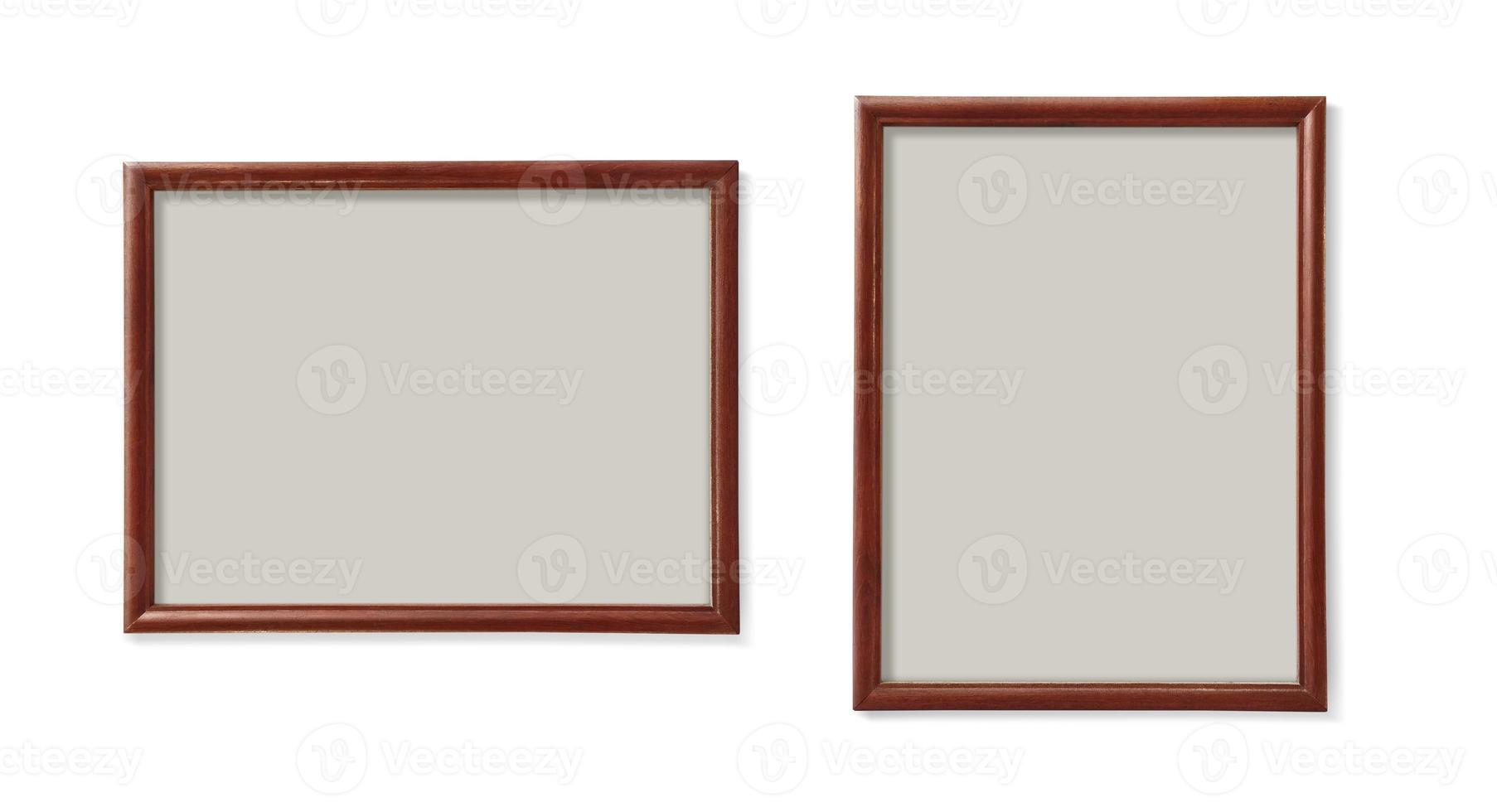 empty frame on a white background photo