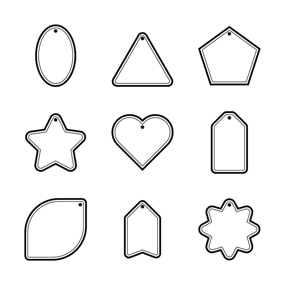 Geometric label. Frame for message. vector