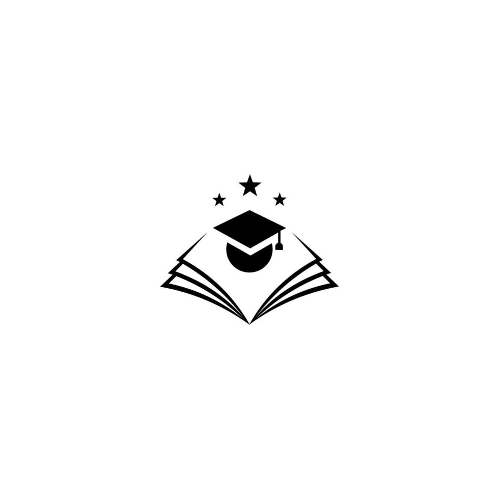 diseño del icono del logotipo de educación. adecuado para el logotipo de la empresa, impresión, digital, icono, aplicaciones y otros fines de material de marketing vector