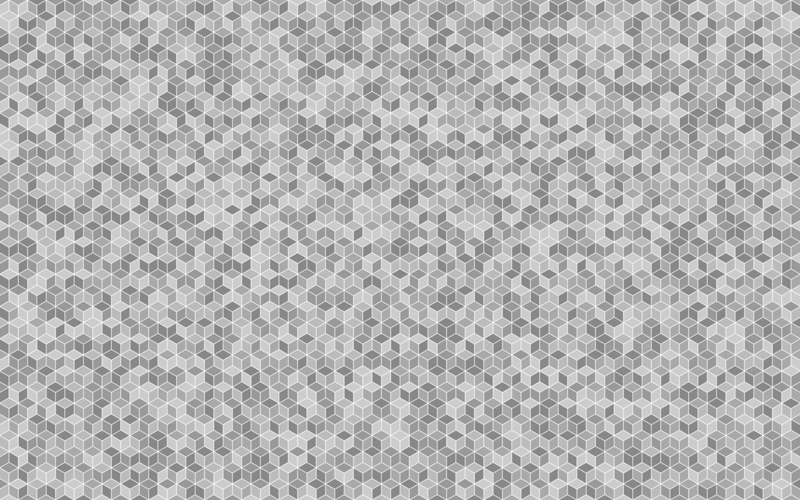 Abstract background mosaic hexagonal pattern with random gray color good for print, interior design, cover, fabric vector