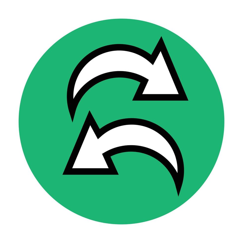 undo and redo icon set vector