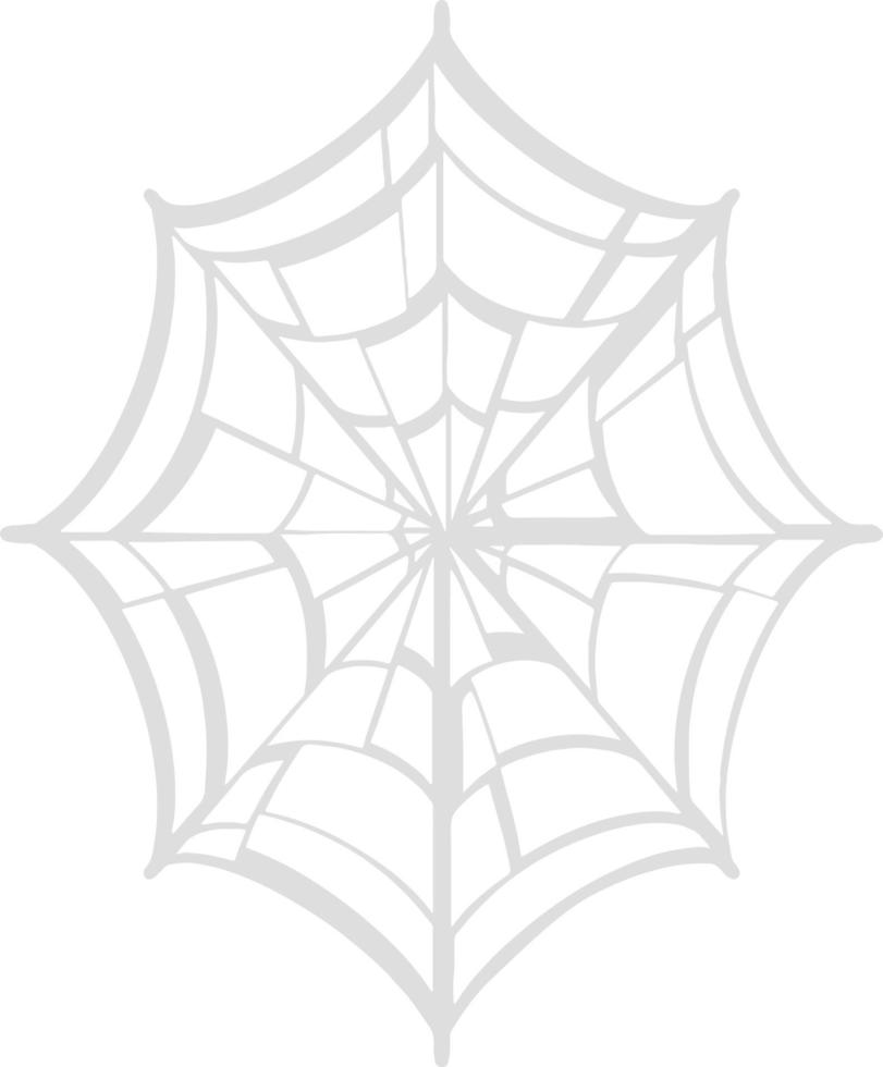 telaraña sobre un fondo transparente. decoraciones para halloween. ilustración vectorial vector