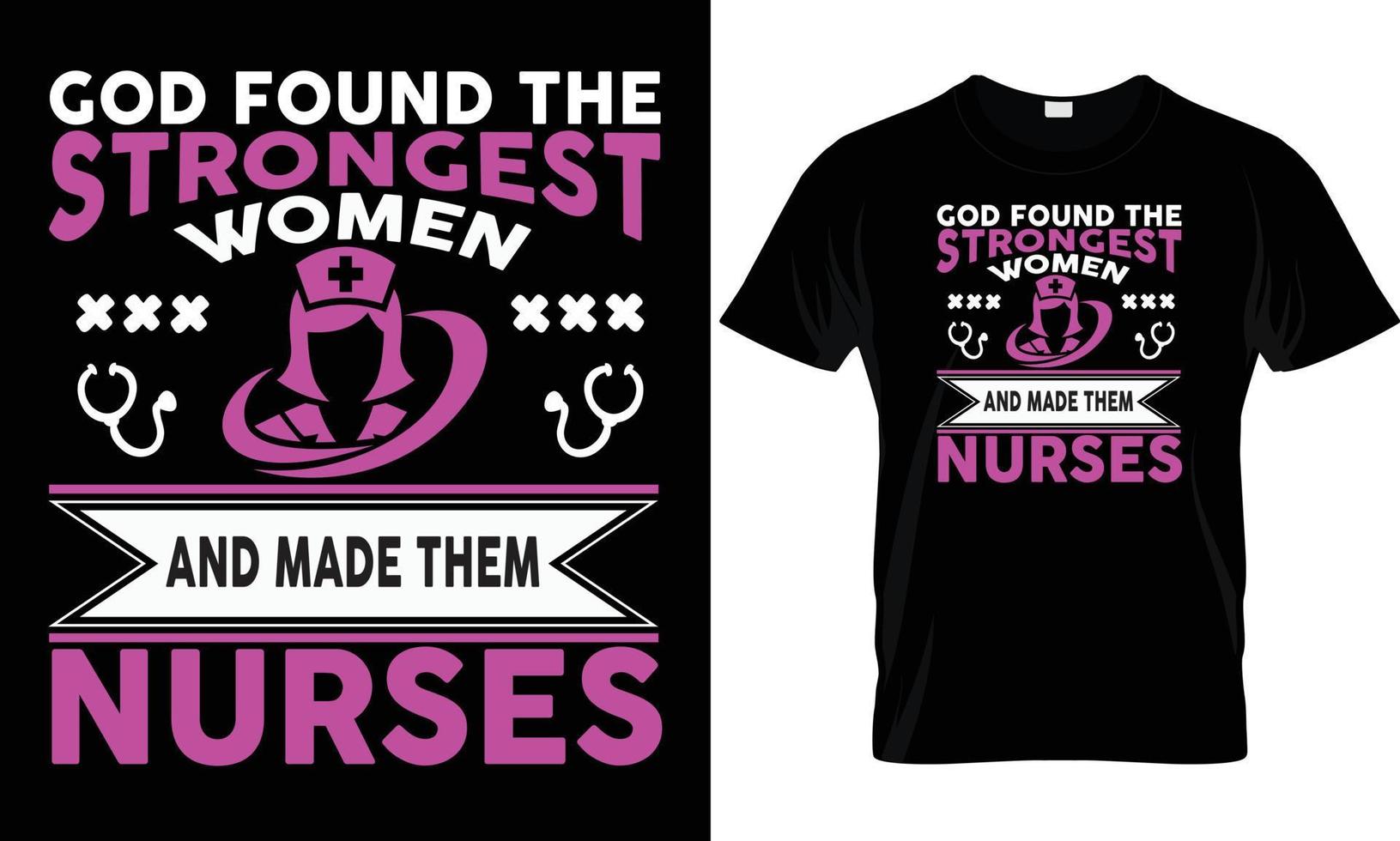 God found the strong women t-shirt design graphic. vector