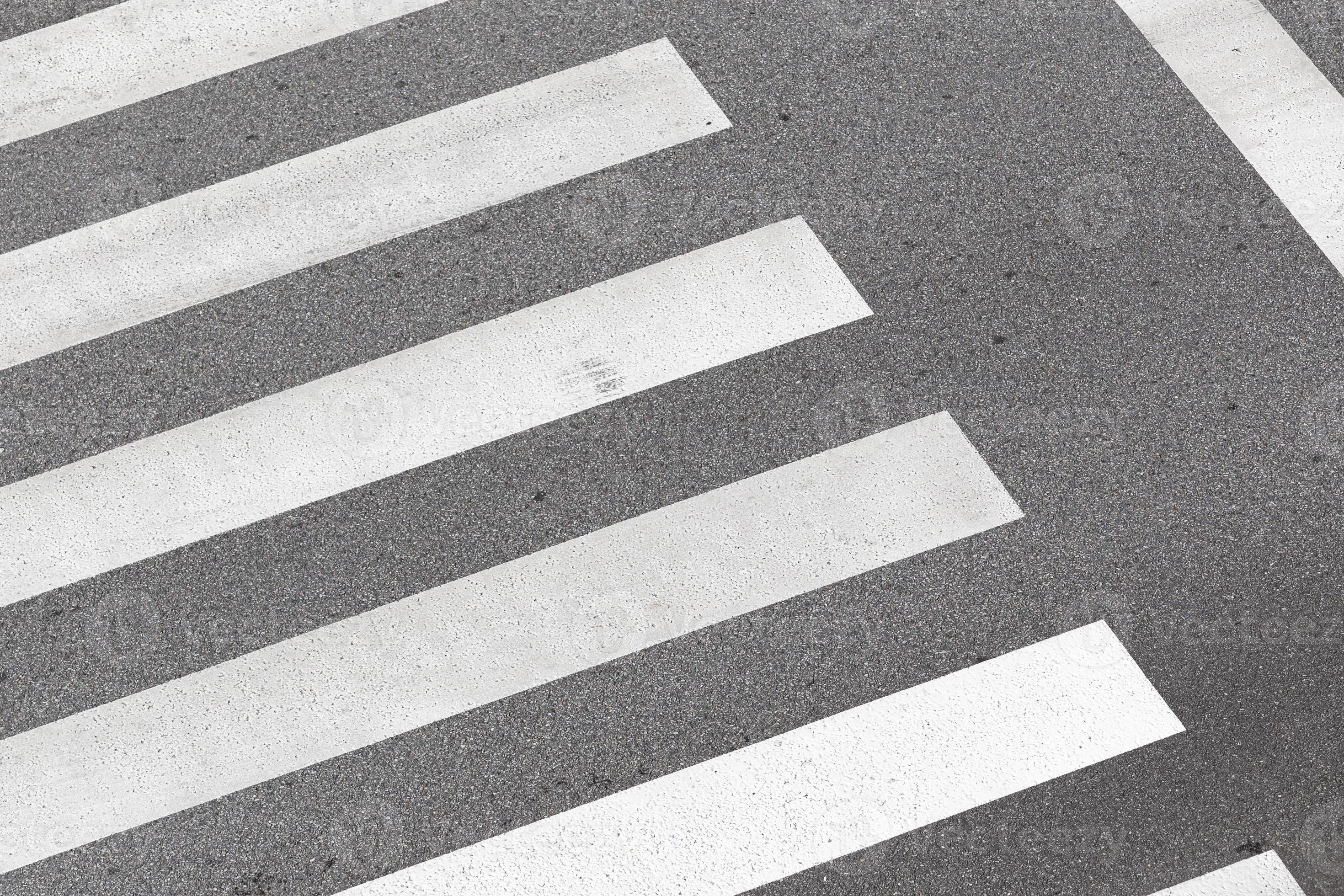 Zebra crossing background. High angle view of a crosswalk. No people