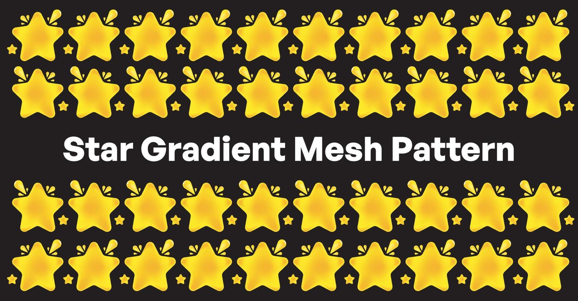 Star Mesh Gradient for Review Rating or Illustration vector