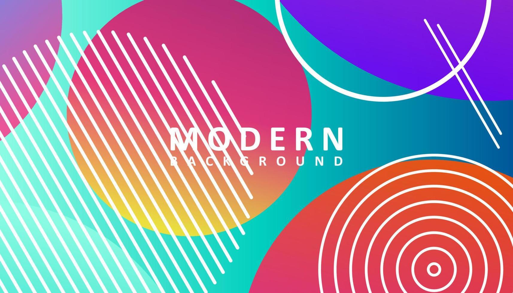 Abstract modern colorful gradient background design vector