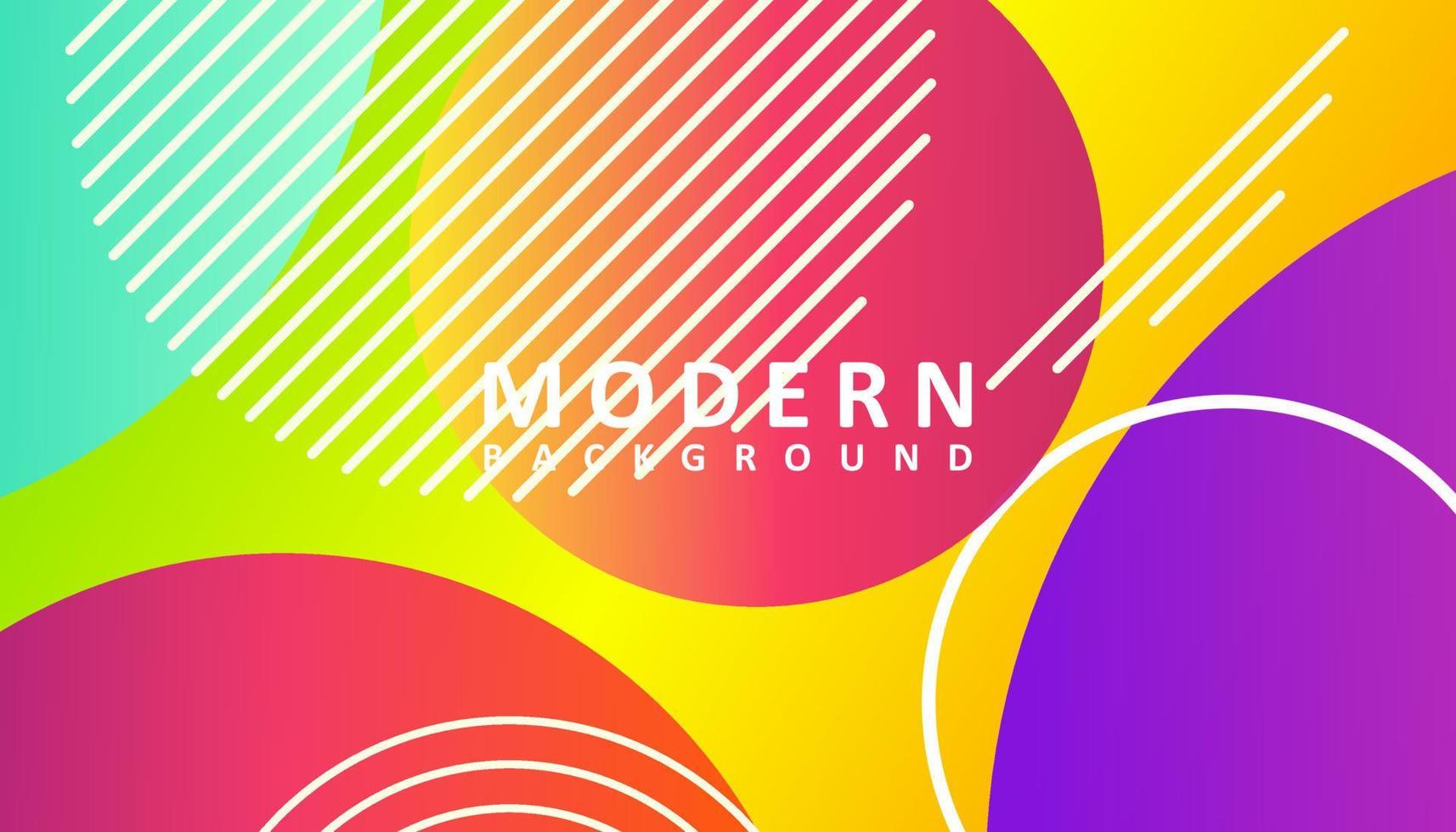 Abstract modern colorful gradient background design vector