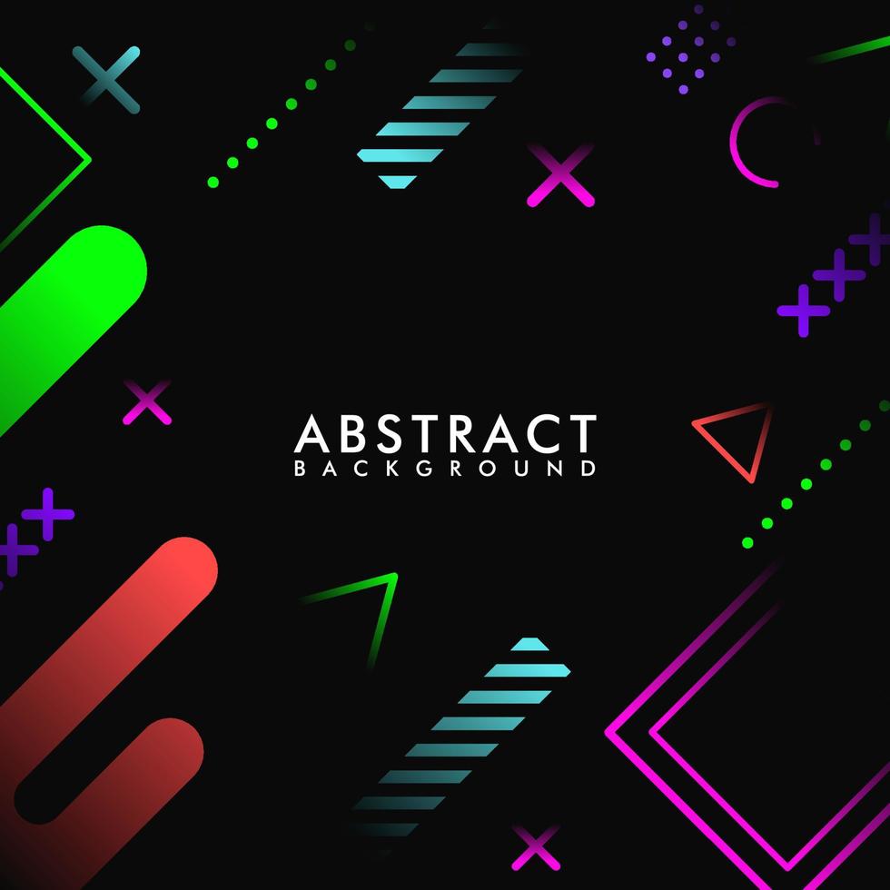 Abstract geometric gradient background with colorful vector